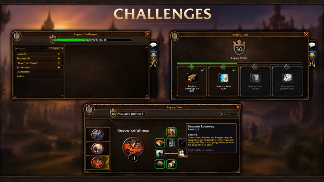 Legacy Challenges And Points In Wow Forever | Epiccarry Challenges Under 100Kb Legacy Challenges And Points In Wow Forever