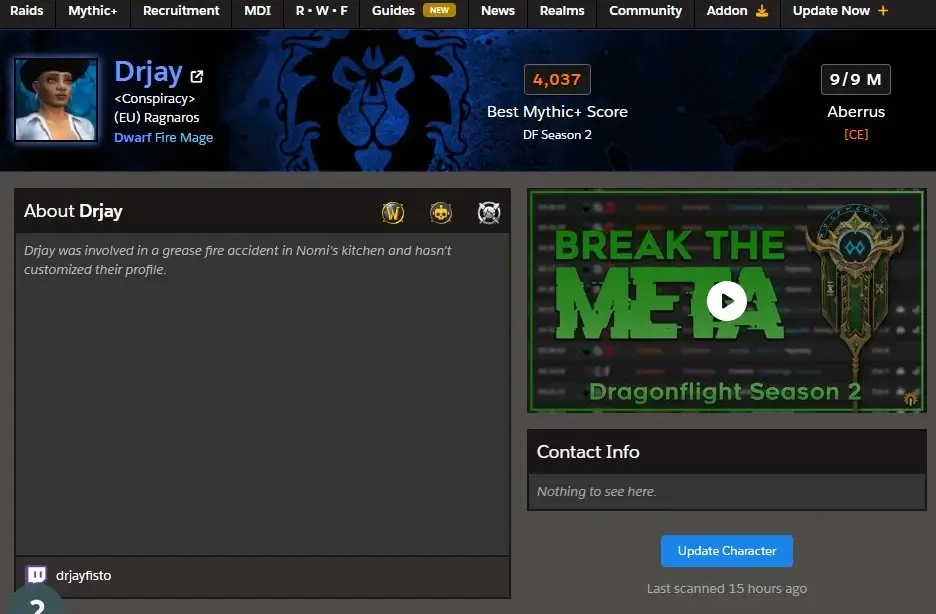 Raider Io Character Main How To Use Raider.io And Finally Close Your 15+ Key!