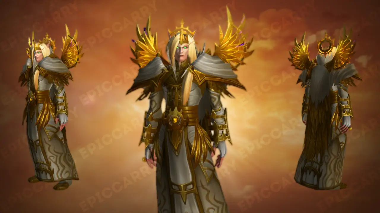 Gilded Seraphs Raiment Mythic Recolor 03 13 2024 The Cloth Of Faith: Weaving Elegance Into Every Priest Transmog