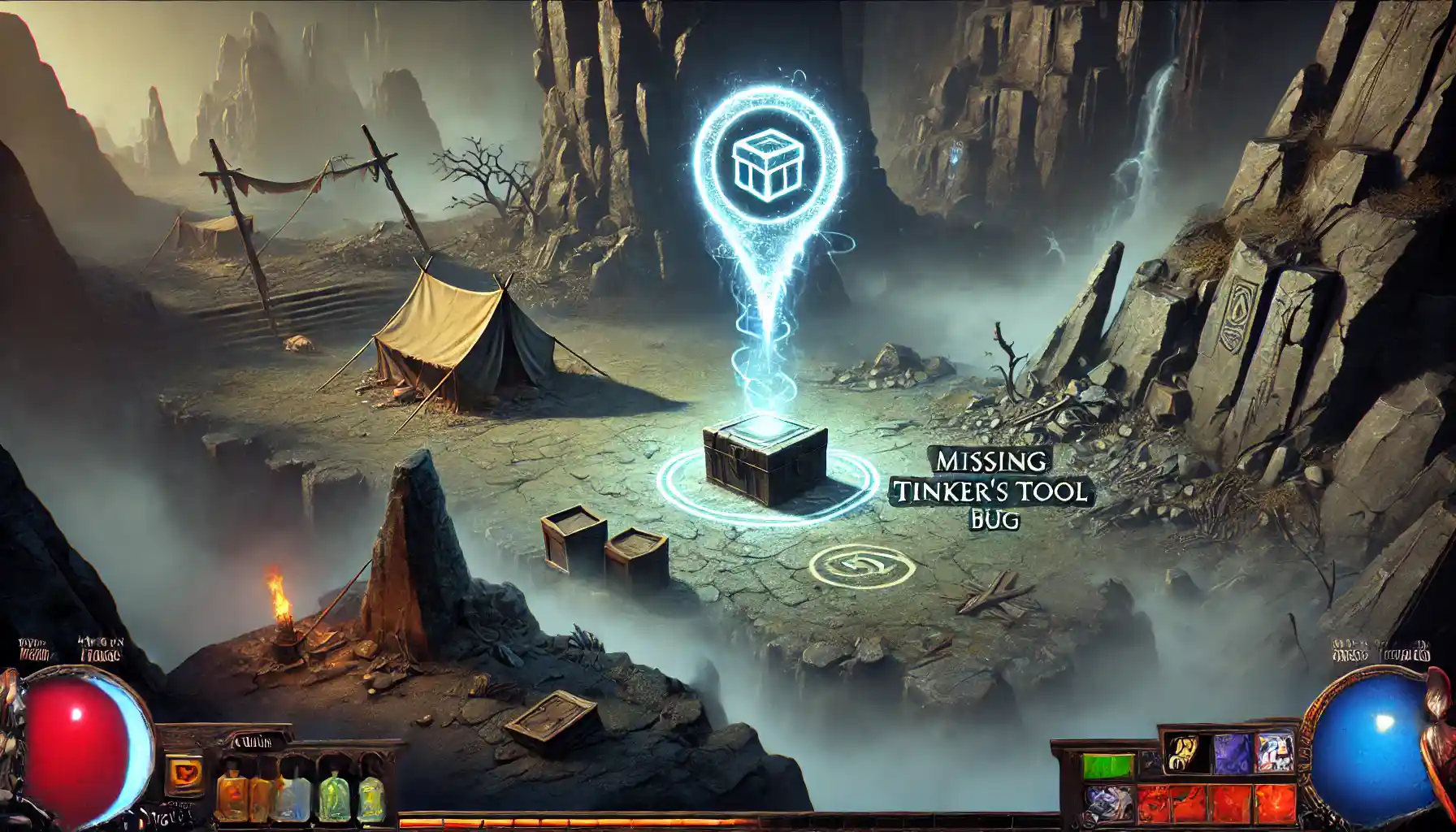 Tinker’s Tool not showing up after clearing Mawdun Quarry