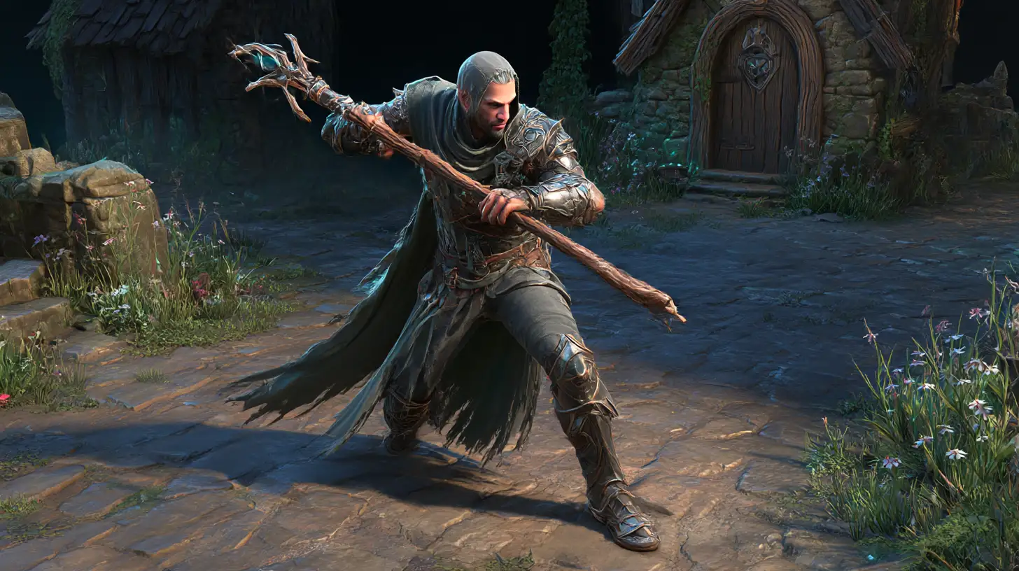 High Physical Damage Staff