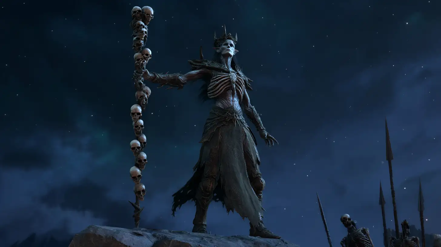 Blood Wave Necromancer Cloaked In A Shroud Of False Death