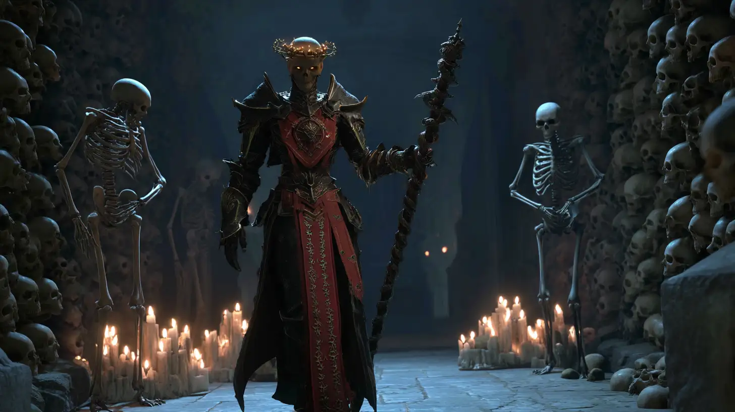 Blood Wave Necromancer Veiled In The Perdition Shroud