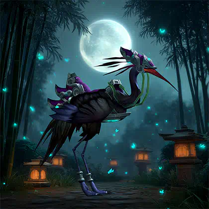 WoW MoP Classic Regal Riding Crane Carry