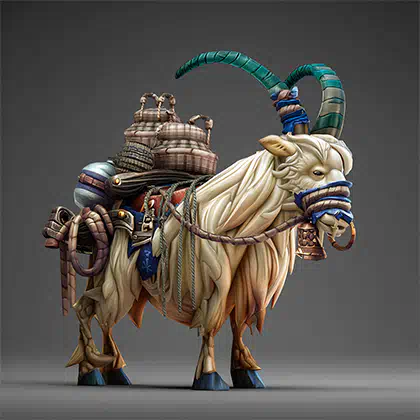 White Riding Goat Pandaria Classic