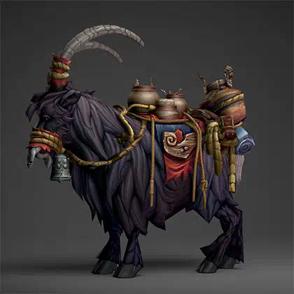 Pandaria Classic Black Riding Goat Service