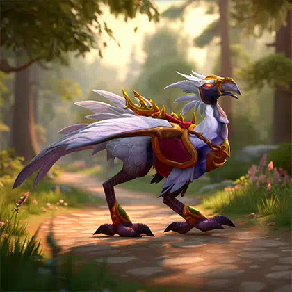 Pandaria Classic Swift White Hawkstrider Carry