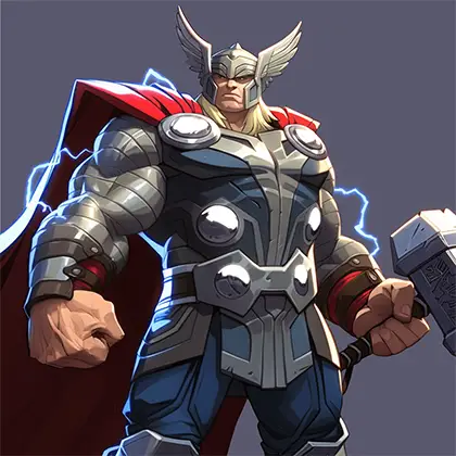 Marvel Rivals Reborn from Ragnarok Thor Skin Carry